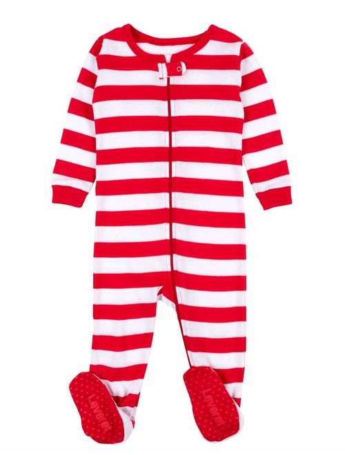 Leveret Striped Baby Boys Footed Pajamas Sleeper 100% Cotton Kids & Toddler Pjs (0 Months-5 Toddler)