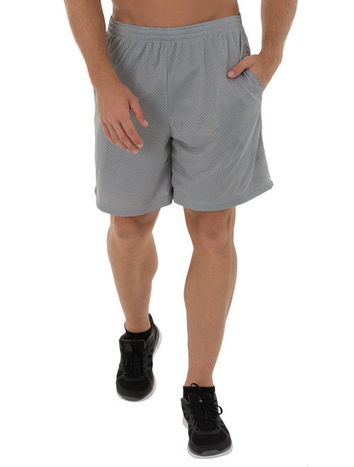 Athletic Works Men's and Big Men's Active Rice Hole Mesh Short, up to 5XL
