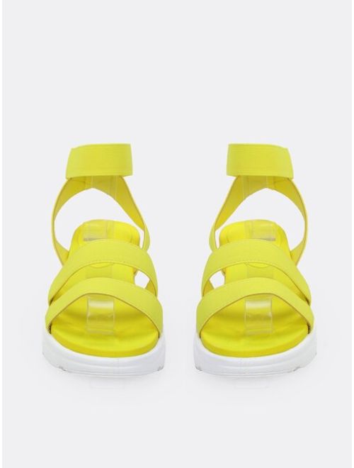 Neon Strappy Chunky Sneaker Sandals