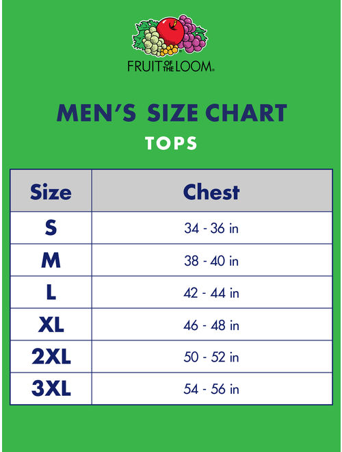 Fruit of the Loom Big Men's Dual Defense White Crew T-Shirts, Extended Sizes, 5 Pack