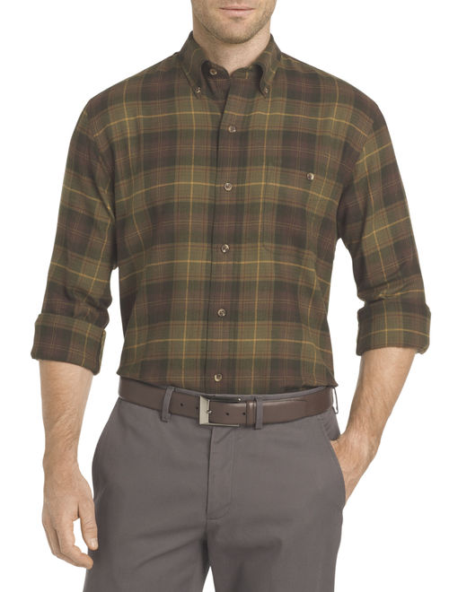 Arrow Men's Saranac Flannel Long-Sleeve Button-Down Shirt