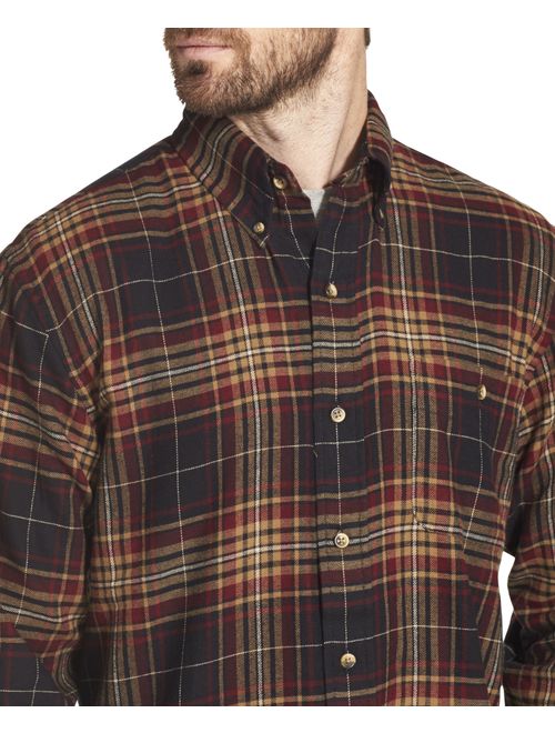 Arrow Men's Big and Tall Saranac Flannel Long-Sleeve Button-Down Shirt