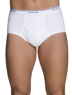 Men's Tag Free Classic White Briefs, 7 Pack