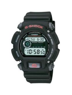 Men's Digital Black and Grey Resin Strap G-Shock Watch DW9052-1V