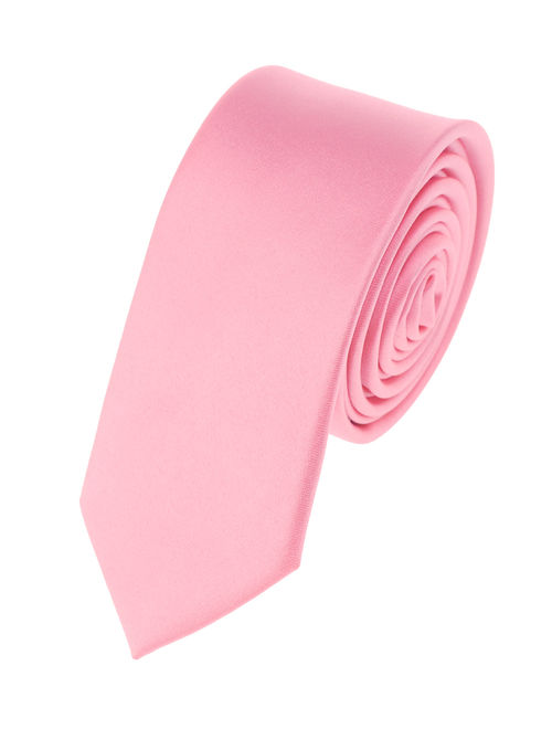 NYfashion101 Mens Solid Color 2.75" Slim Tie