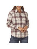 lee riders women's fleece lined flannel shirt