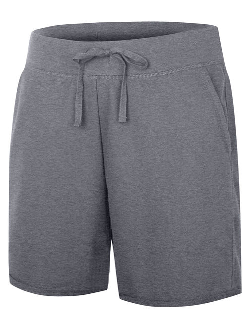Hanes Womens Cotton Short with Pockets and Drawstring Waist