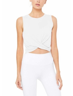 Flowy Criss Cross Front Gym Athletic Workout Crop Top