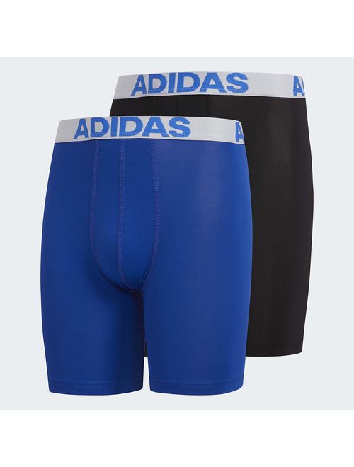 adidas Boys / Youth Sport Performance Climalite Boxer Brief Underwear (2-Pack)