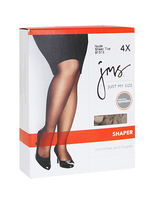 Just my size pantyhose shaper with sheer toe