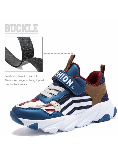 Kids Sneakers Running Shoes Lightweight Breathable Boys Tennis Shoes Casual Sports Shoes Walking Shoes