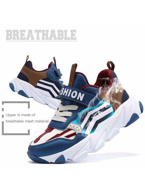 Kids Sneakers Running Shoes Lightweight Breathable Boys Tennis Shoes Casual Sports Shoes Walking Shoes
