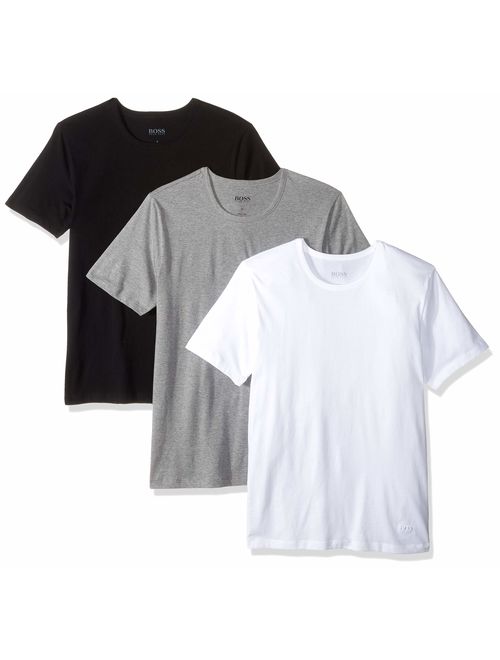 Hugo Boss Men's 3-Pack Round Neck Regular Fit Short Sleeve T-Shirts