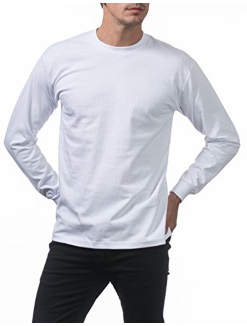 Pro Club Crew Neck Shirt Pro Club 3-Pack Heavyweight Cotton Long