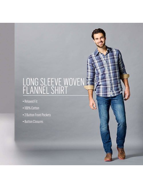 Wrangler Authentics Men's Long Sleeve Flannel Shirt