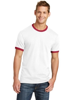 PORT AND COMPANY 54Oz 100% Cotton Ringer Tee (PC54R)