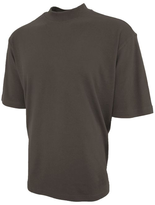 Good Life Mock Turtleneck Shirt 100% Cotton Short Sleeve Pre-Shrunk 3-Pack