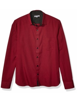 Men's Slim Fit Easy Care Long Sleeve Button Down Shirt