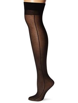 Dreamgirl Women's Sheer Thigh-High Stockings with Backseam