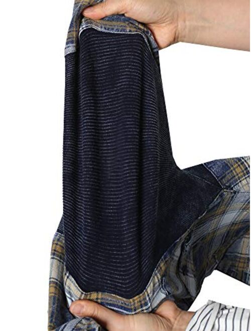 Made by Emma Women's Junior Fit Basic Button Closure Roll Up Sleeves Chest Pocket Denim Chambray