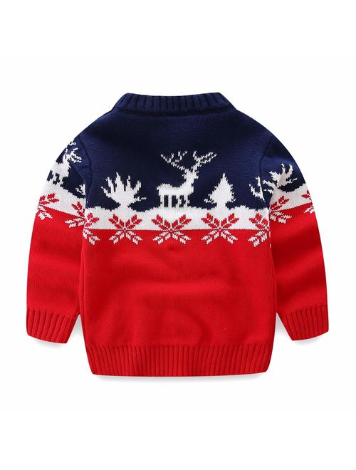 Mud Kingdom Boys Christmas Sweaters Xmas Reindeer Clothes
