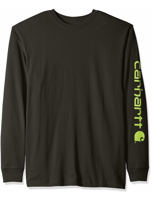 Carhartt Men's Signature Logo Long Sleeve T Shirt K231