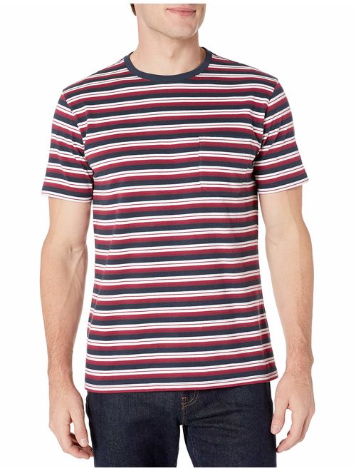Amazon Brand - Goodthreads Men's Short-Sleeve Sueded Jersey Crewneck Pocket T-Shirt