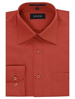 Youstar Men's Regular Fit Dress Shirt