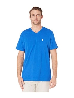 Men's Cotton Solid Short Sleeve V-Neck T-Shirt