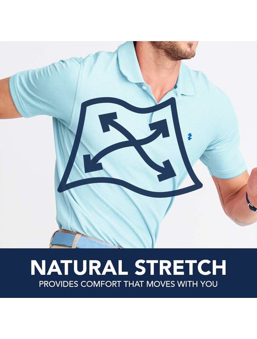 IZOD Men's Heritage Short Sleeve Solid Pique Polo