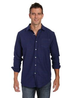 Noble Mount 100% Cotton Plaid Mens Flannel Shirts - Regular Fit