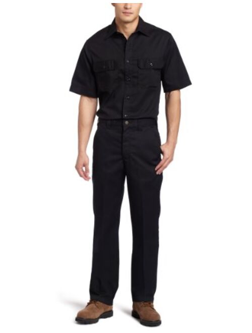 Carhartt Men's Big and Tall Twill Short Sleeve Work Shirt Button Front