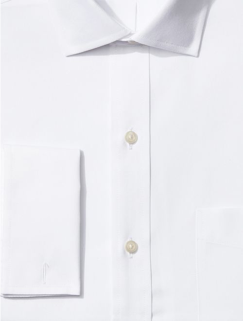 Amazon Brand - BUTTONED DOWN Men's Classic Fit Dress Shirt With French Cuff, Supima Cotton Non-Iron, Spread Collar