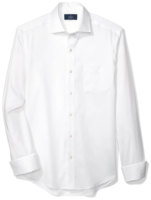 Amazon Brand - BUTTONED DOWN Men's Classic Fit Dress Shirt With French Cuff, Supima Cotton Non-Iron, Spread Collar