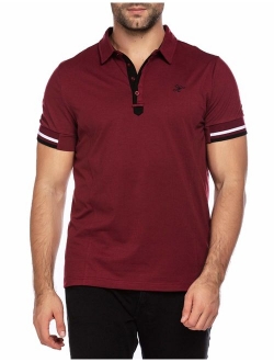 Mens Fashion Polo Shirt Short Sleeve Polo Tee Casual Slim Fit Basic Golf Tee Sport Polo T-Shirts