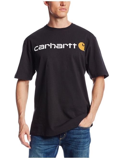Carhartt Men's Signature Logo Short-Sleeve Midweight Jersey T-Shirt K195