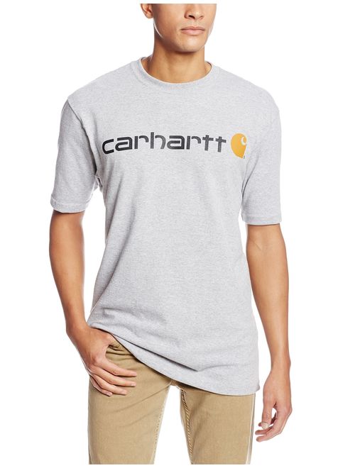 Carhartt Men's Signature Logo Short-Sleeve Midweight Jersey T-Shirt K195