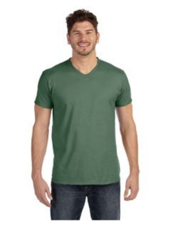 Mens Ringspun Cotton Nano-T V-Neck T-Shirt (498V)