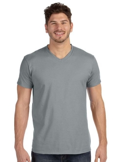 Mens Ringspun Cotton Nano-T V-Neck T-Shirt (498V)