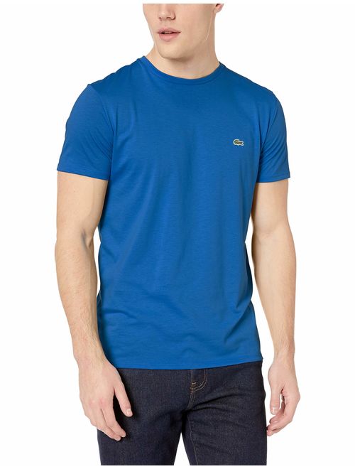 Lacoste Men's Short Sleeve Crew Neck Pima Cotton Jersey T-shirt, Electric, XS