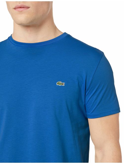 Lacoste Men's Short Sleeve Crew Neck Pima Cotton Jersey T-shirt, Electric, XS