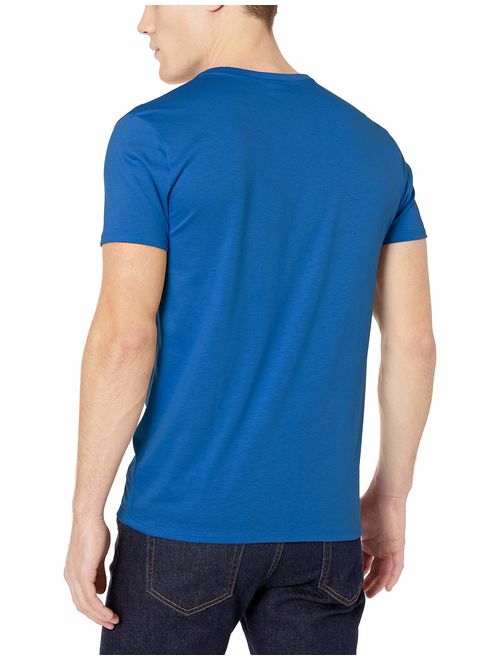 Lacoste Men's Short Sleeve Crew Neck Pima Cotton Jersey T-shirt, Electric, XS