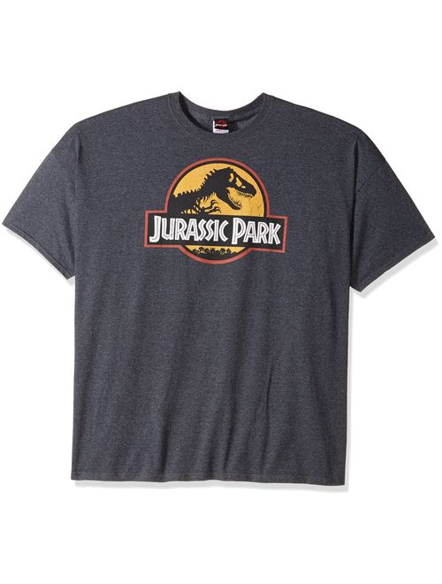 Jurassic Park Logo Men's Printed Short Sleeve Crew Neck T-Shirt