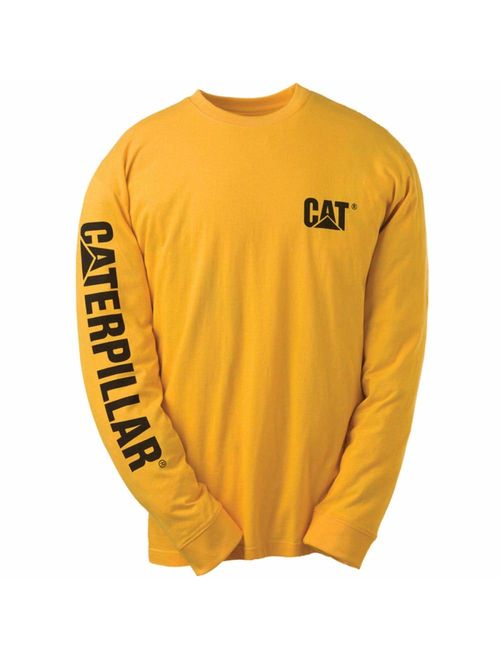 Caterpillar Men's Trademark Banner Long Sleeve T-Shirt (Regular and Big and Tall Sizes)