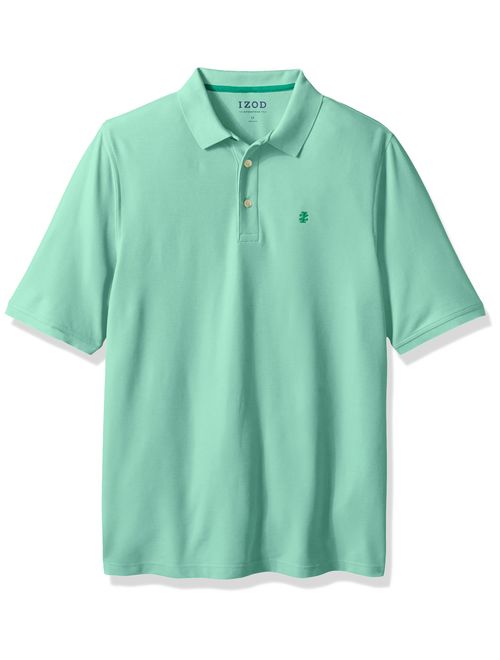 Izod Men's Big and Tall Advantage Performance Short Sleeve Solid Polo