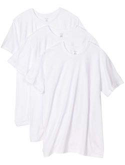 Men's Cotton Solid Short Sleeve 3-Pack Classic Crew Neck T-Shirt