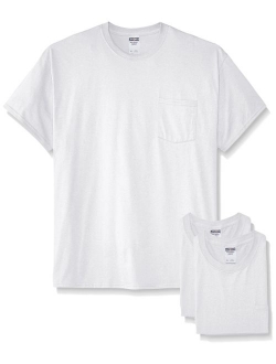 Jerzees Men's Adult Short-Sleeve Pocket T-Shirts (3-Pack)