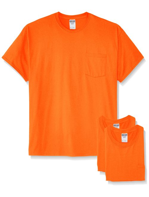 Jerzees Men's Adult Short-Sleeve Pocket T-Shirts (3-Pack)