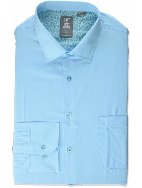 STACY ADAMS Men's Big and Tall 39000 Solid Dress Shirt
