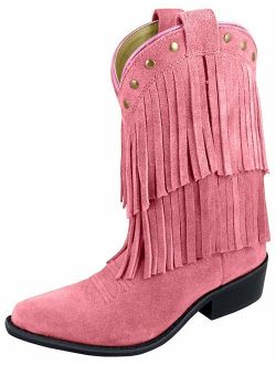 Smoky Mountain Women's Wisteria Fringe Short Boot Pointed Toe - 6566